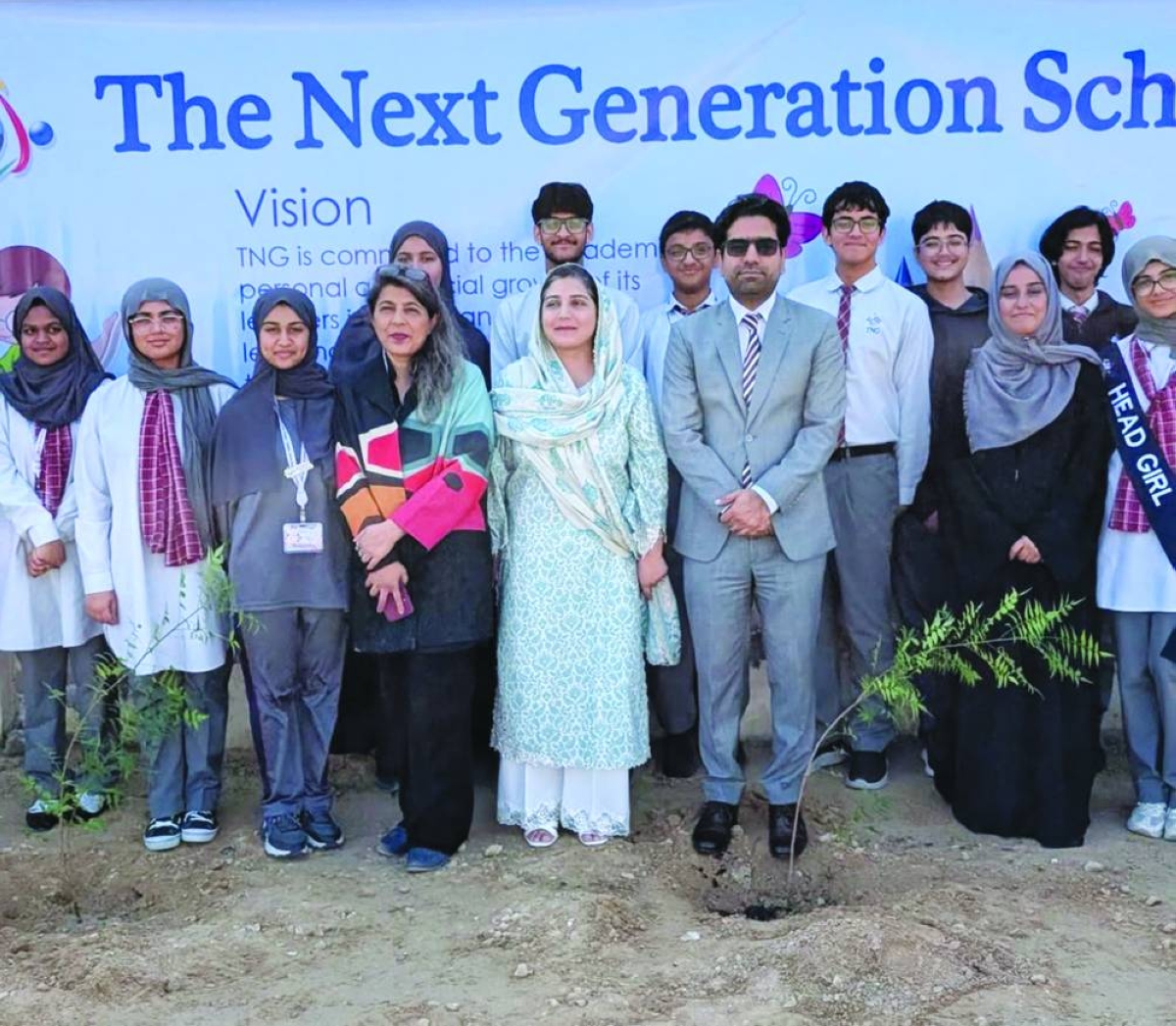 Atiya Iqbal and Osama Idrees visited TNG as part of the Pakistan embassy’s ‘Green Drive’ initiative.