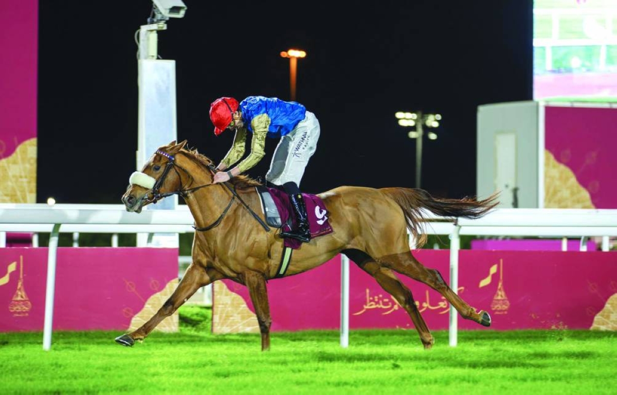 James Doyle rides RB Mary Lylah Qatar National Day Trophy.