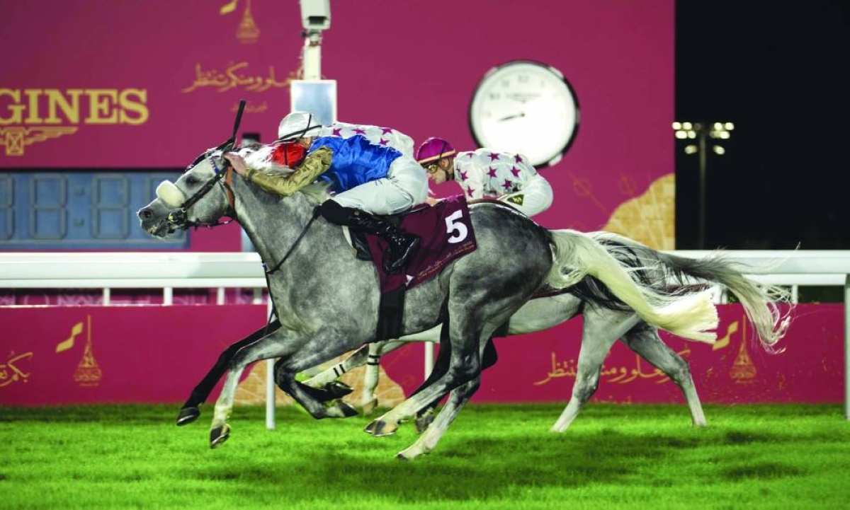 Wathnan Racing’s Arman is ridding to victory by James Doyle. 