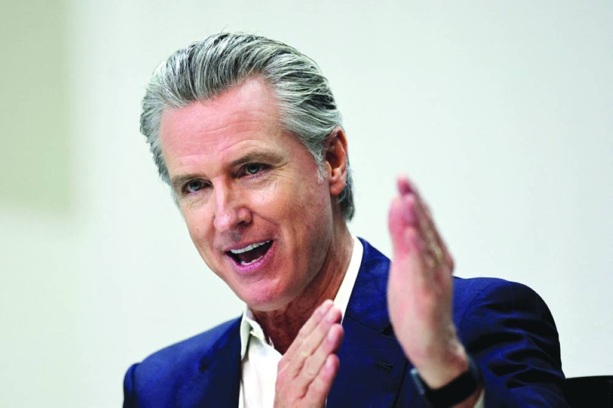 
California Governor Gavin Newsom. 