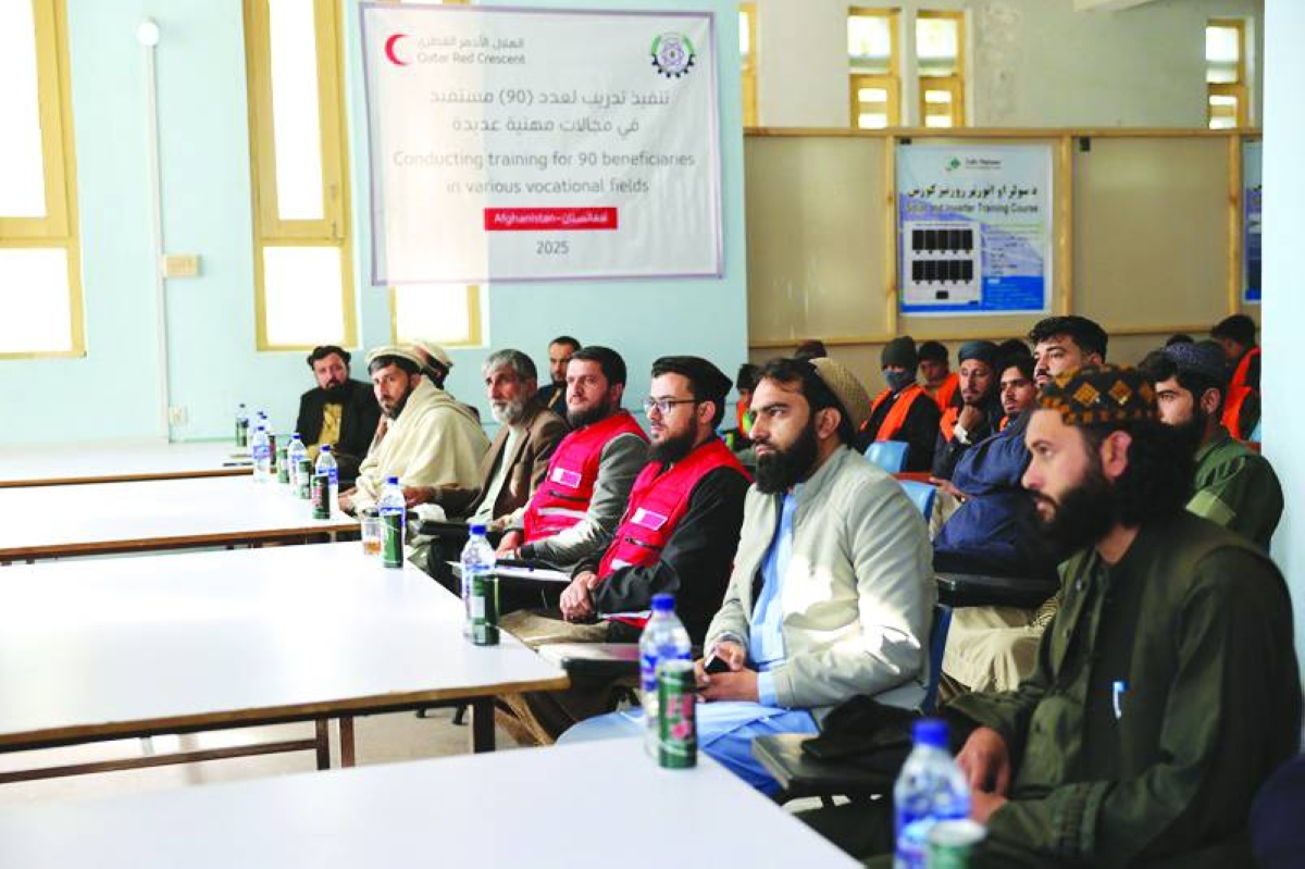 Afghan communities benefit from QRCS' humanitarian and development projects.