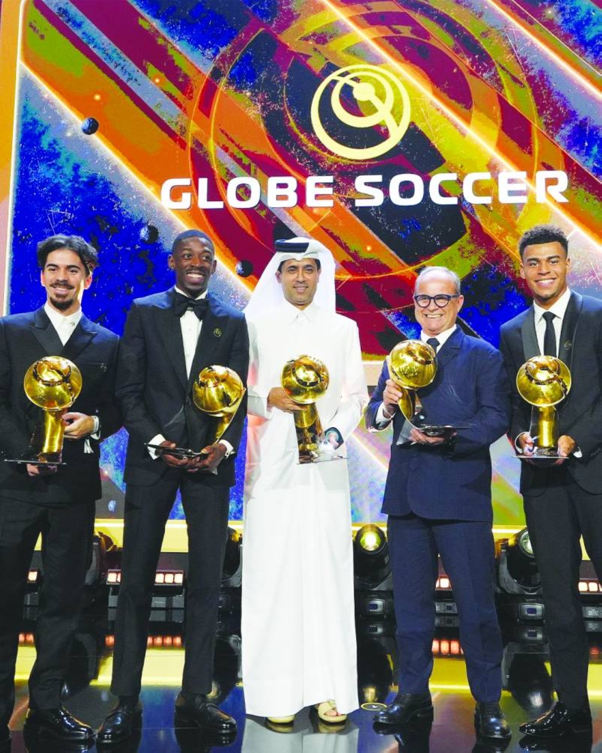 French football giants and European champions Paris Saint-Germain picked up seven awards at the Globe Soccer Awards in Dubai Globe Soccer Awards held at Atlantis, The Palm, Dubai, UAE, Sunday.