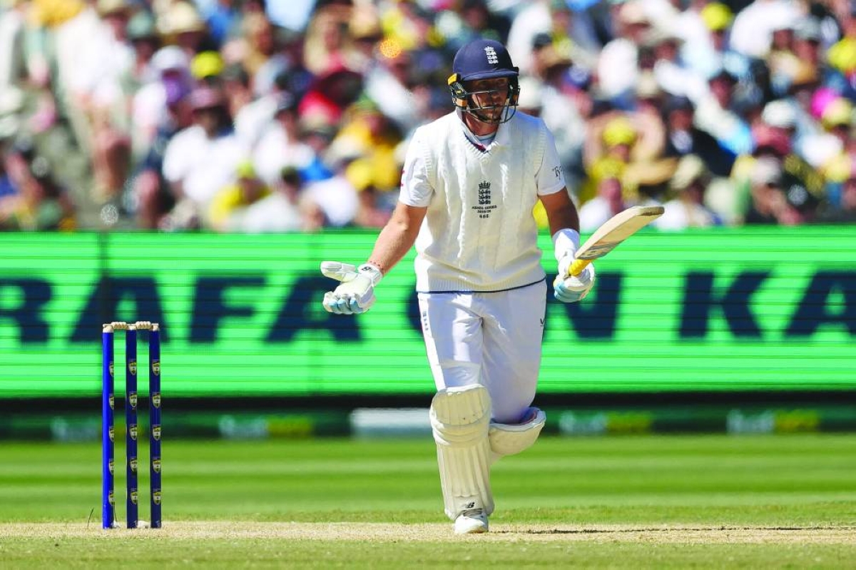England's Joe Root bats during the second day of the fourth Ashes cricket Test match between Australia and England at the Melbourne Cricket Ground (MCG) in Melbourne on December 27, 2025. (Photo by Martin KEEP / AFP) / -- IMAGE RESTRICTED TO EDITORIAL USE - STRICTLY NO COMMERCIAL USE --