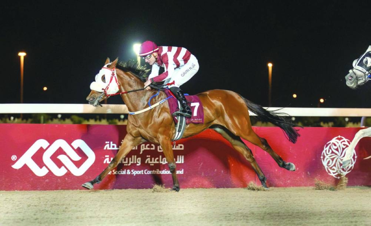 Jockey Gavin Matt Ryan guided Jalila Alghania to the End Of Year Cup win Wednesday.