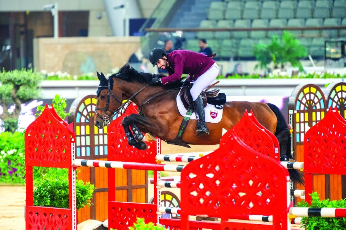 There was success for Qatar in the CSI5 Two Phases 1.40m, as Mohammed al-Baker guided Dukhan 3 to victory.