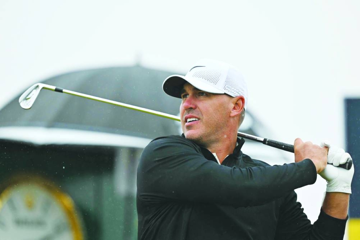 US golfer Brooks Koepka watches his iron shot from the 3rd tee during his third round, on day three of the 152nd British Open Golf Championship at Royal Troon on the south west coast of Scotland on July 20, 2024. Five-time major winner Brooks Koepka has left LIV Golf for family reasons, the Saudi-backed circuit announced on December 23, 2025. Koepka, who was one of the highest profile players to join LIV when the renegade tour launched in 2022, could now be in line for a return to the PGA Tour, according to US reports. (AFP) 