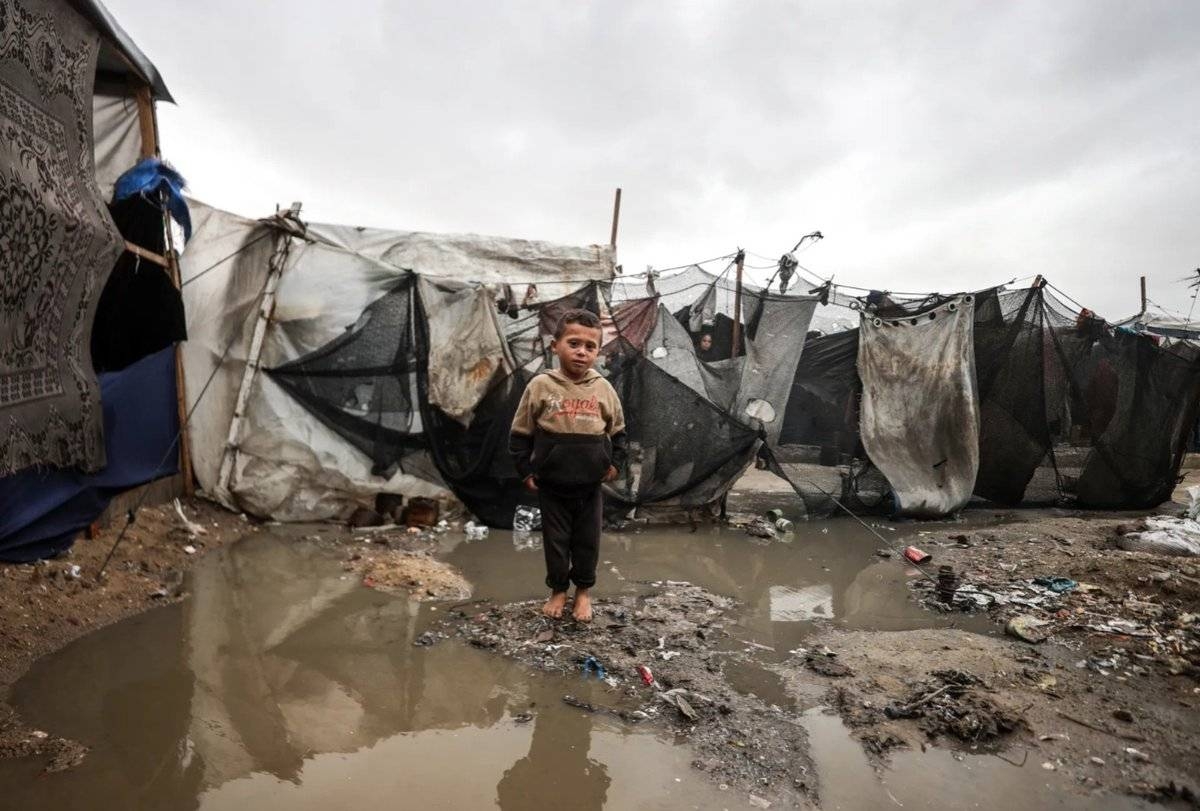 Gaza Civil Defense reports infant death amid catastrophic storm conditions