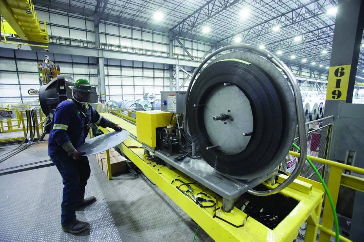 
An employee works inside a Nucor steel factory in Blytheville, Arkansas, US. — Reuters 