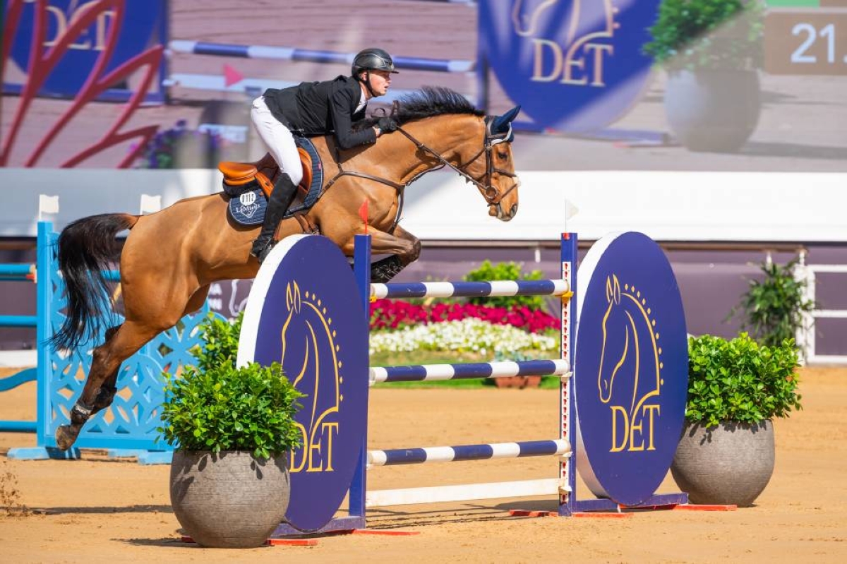 Britain’s Harry Charles claimed the CSI5* 1.50m Special Two-Phase class aboard Bandit.
