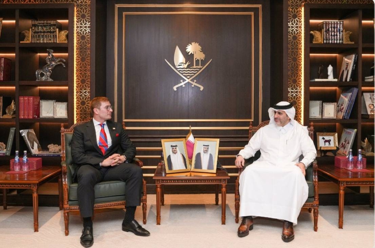 Qatar Central Bank Governor meets US Deputy Assistant Secretary of State for Economic and Business Affairs
