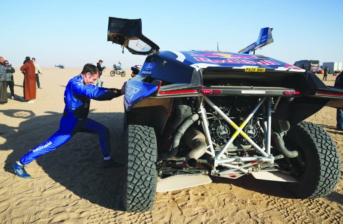 Ford Racing’s Nani Roma is seen before the start of the stage 9 of the Dakar Rally Tuesday. (Reuters)