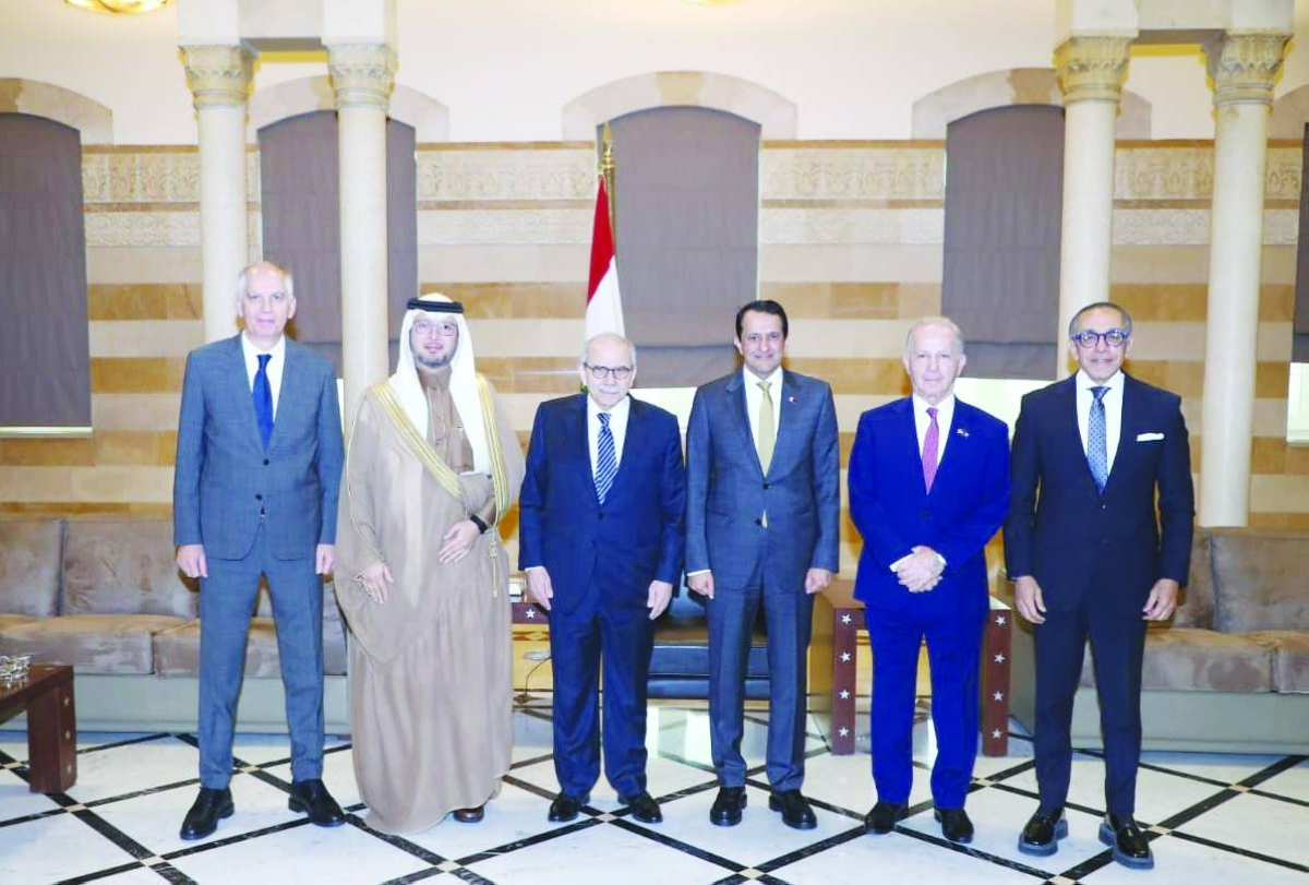 Qatar envoy joins diplomatic talks with Lebanon’s PM, Quintet envoys