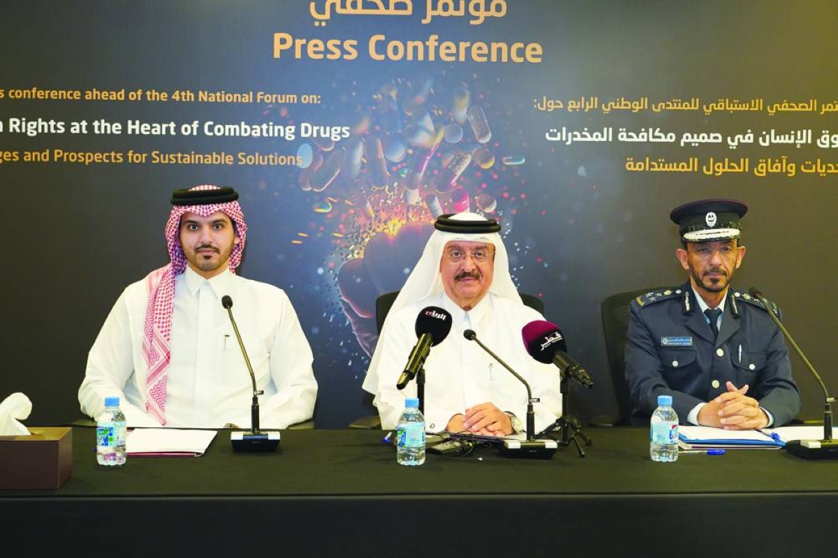 Officials at the media event announcing the 4th national forum of NHRC.