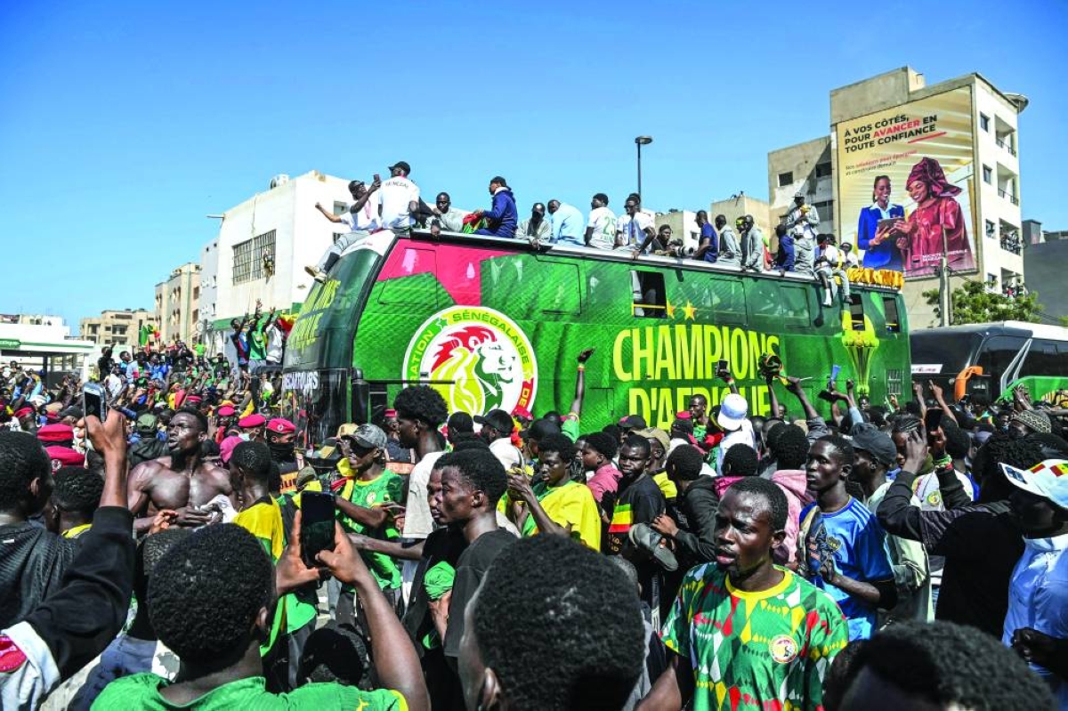 Dakar delights in Senegal parade honouring champs