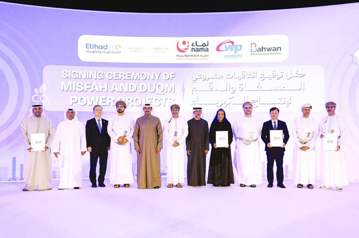 Nebras Energy wins two projects to develop power generation plants in Oman