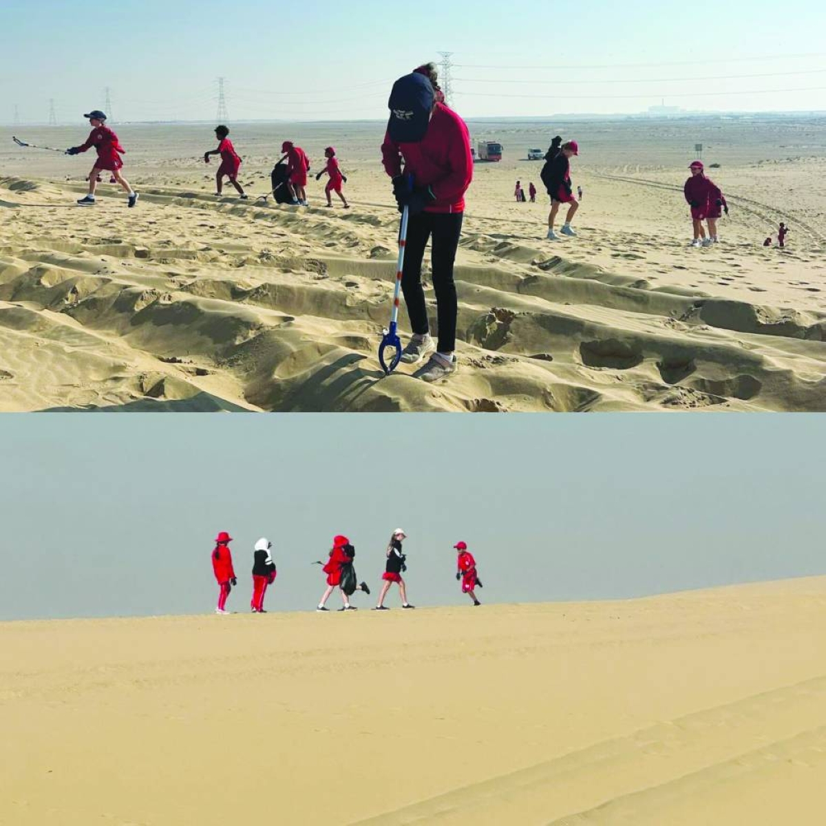 Community volunteers take part in cleanup drive at Qatar’s dunes, beaches