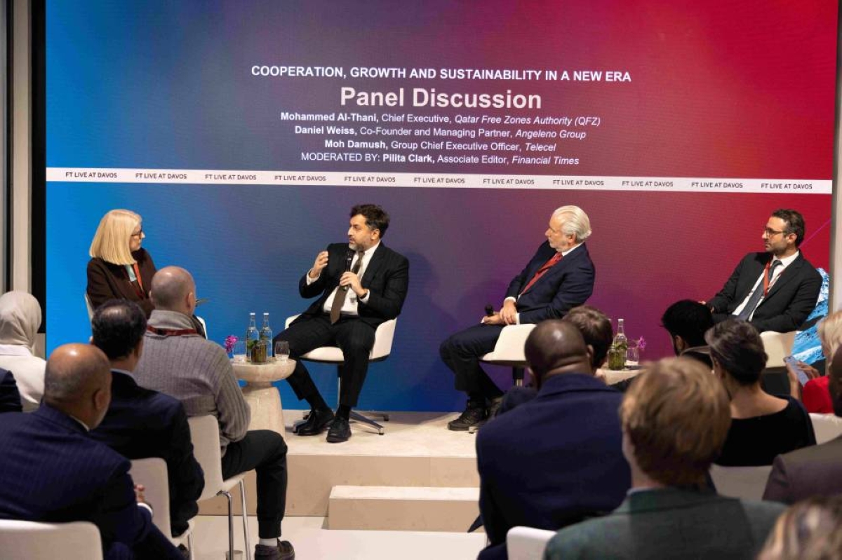 Qatar Free Zones Authority discusses sustainable trade, resilient connectivity in Davos