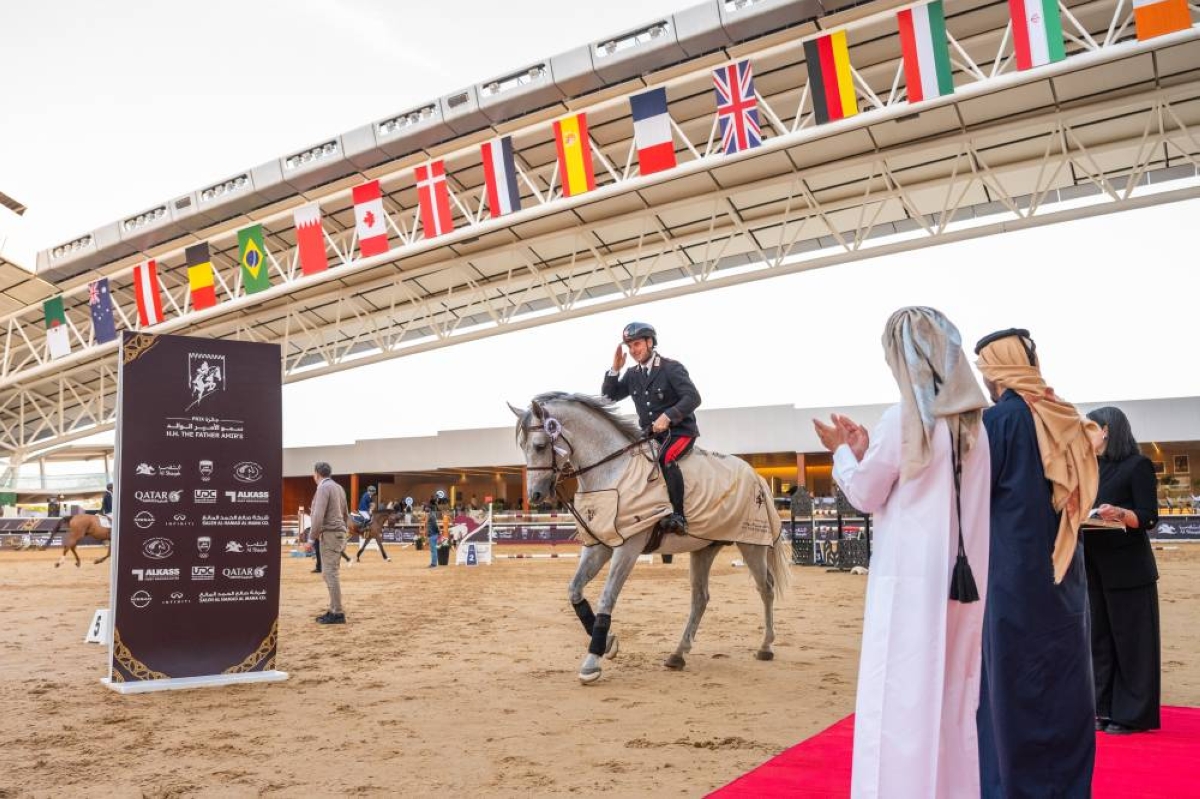 Italy’s Emanuele Gaudiano won the CSI3* Faults and Time 145cm with Nikolaj de Music. He also finished second with Vasco in the CSI5* Faults and Time 145cm class.