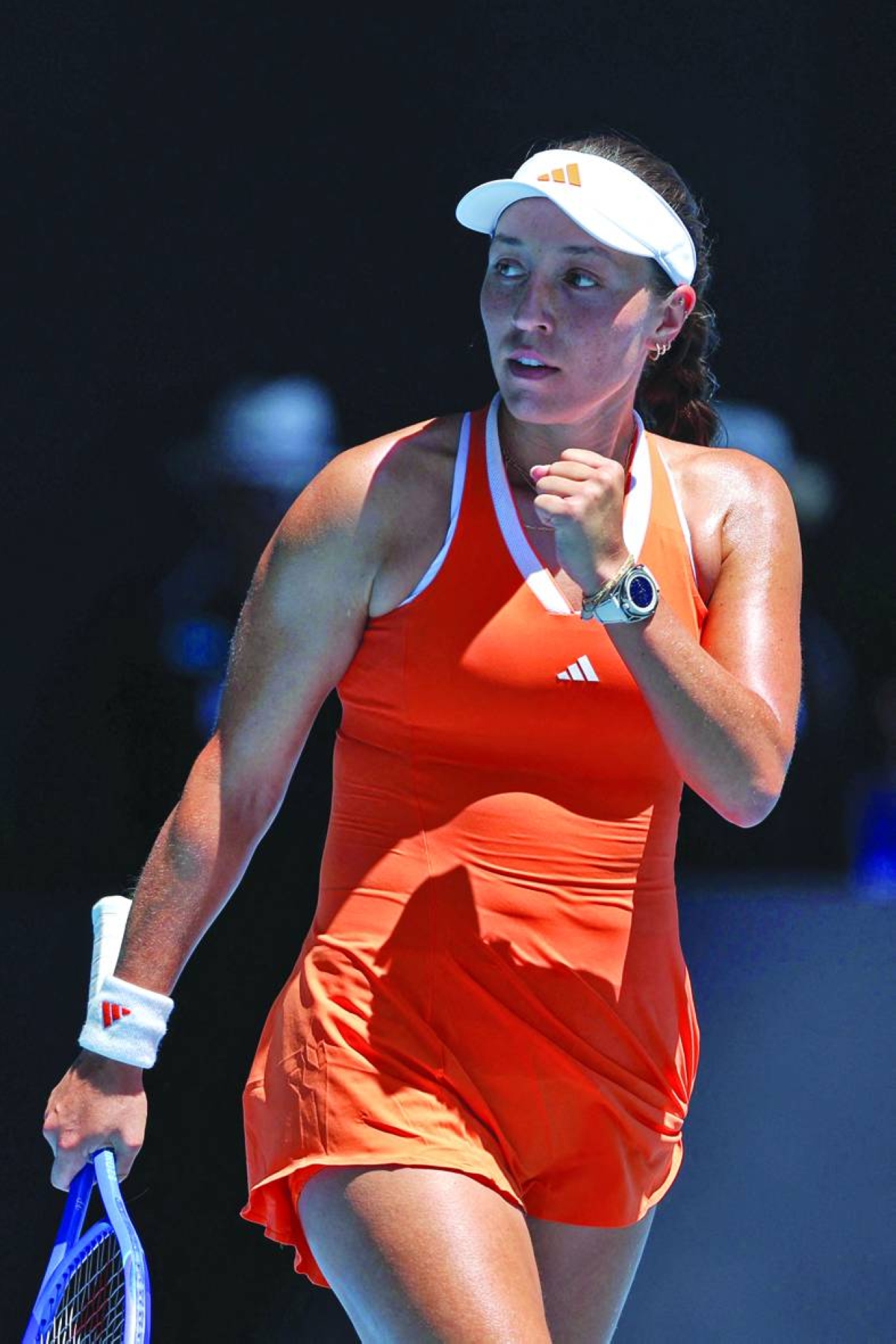 
USA’s Jessica Pegula celebrates her victory over compatriot Madison Keys. (AFP) 