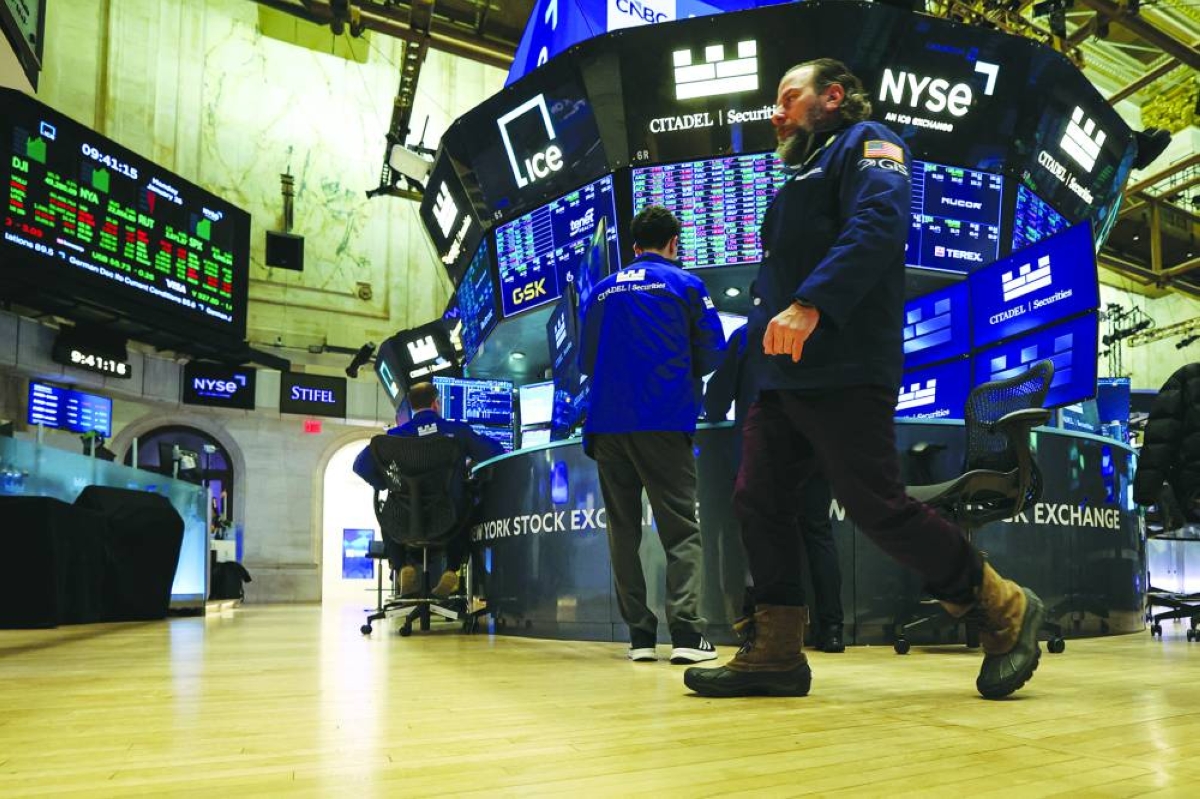 
Traders work on the floor at the New York Stock Exchange (NYSE) in New York City. Geopolitical events that have roiled markets include Russia’s 2022 invasion of Ukraine, US President Donald Trump’s 2025 call for broad tariffs and subsequent negotiations with individual countries, and the US intervention in Venezuela. 