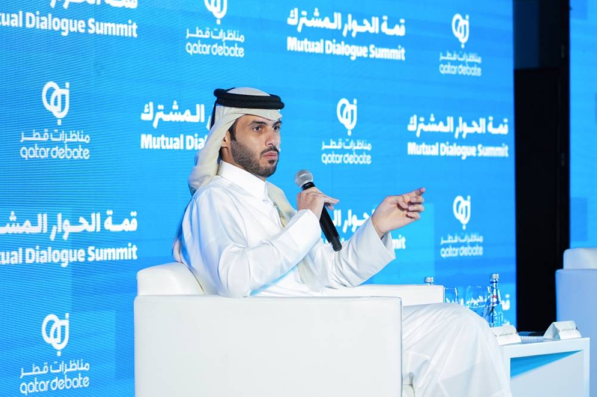 Jassim al-Jassim at Mutual Dialogue Summit session Tuesday.
