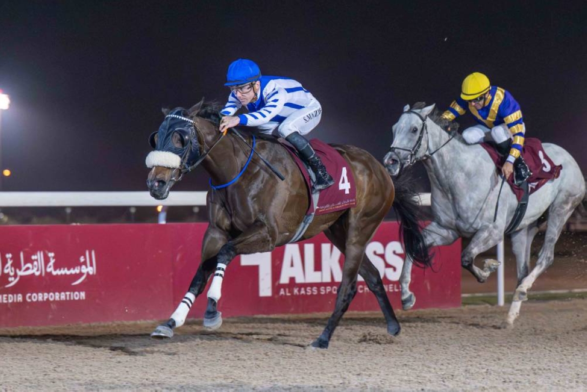 Jockey Szczepan Mazur rode Waajidd to the Wadi Al Sail Cup win at the Al Uqda Racecourse Thursday. PICTURES: Juhaim