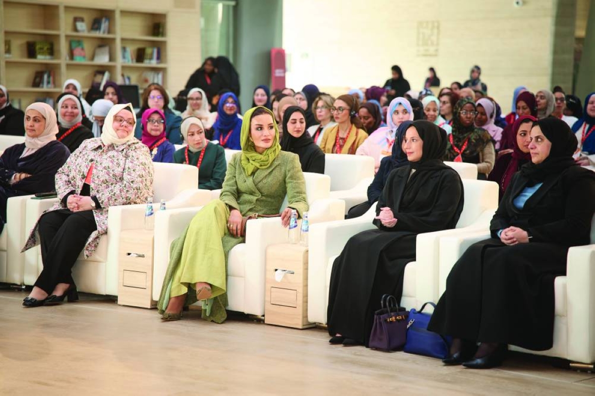 HH Sheikha Moza attends Jadal 2026 multidisciplinary research summit