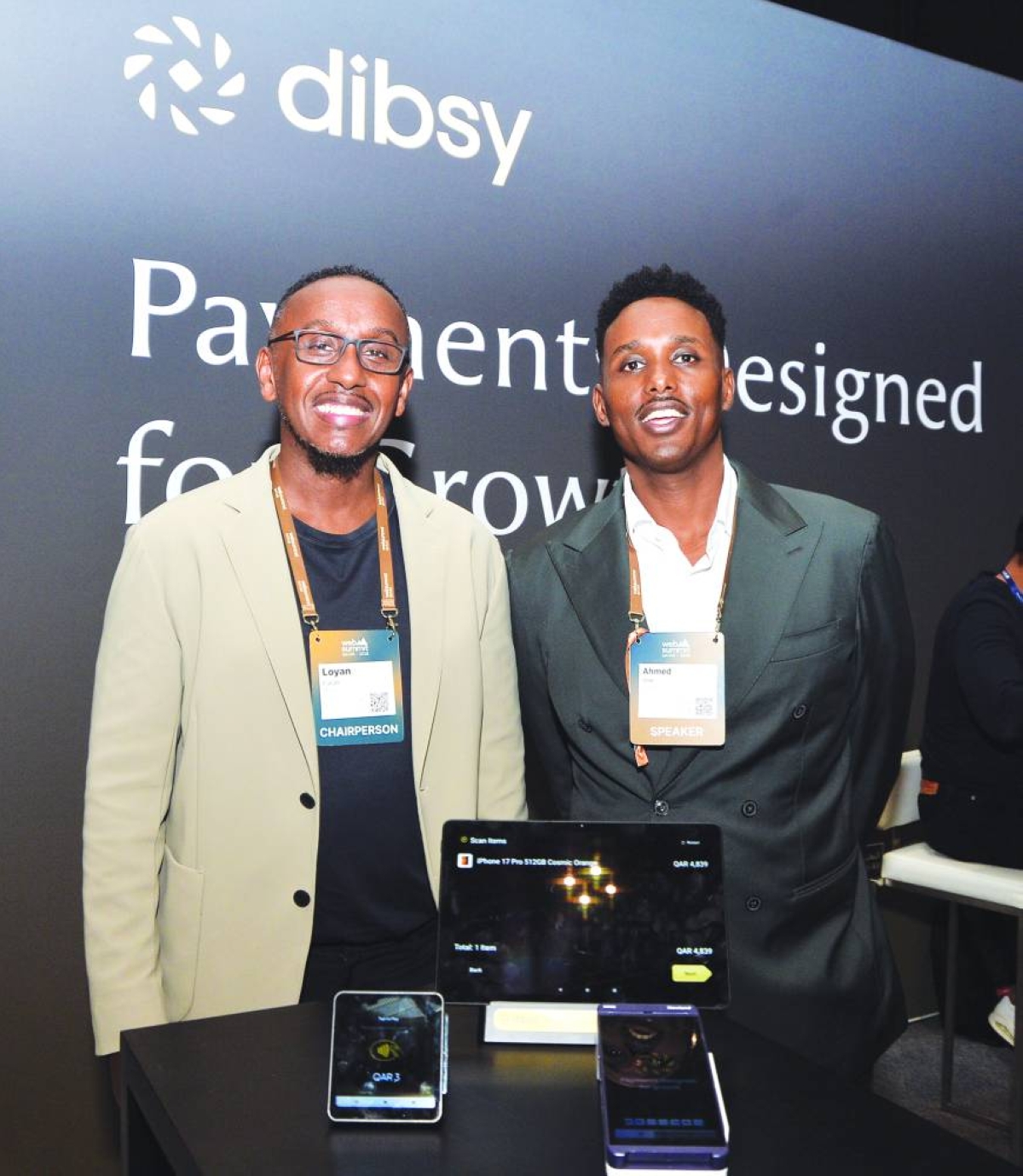 From right: Dibsy CEO and co-founder Loyan Farah and co-founder and president Ahmed Isse. PICTURE: Shaji Kayamkulam