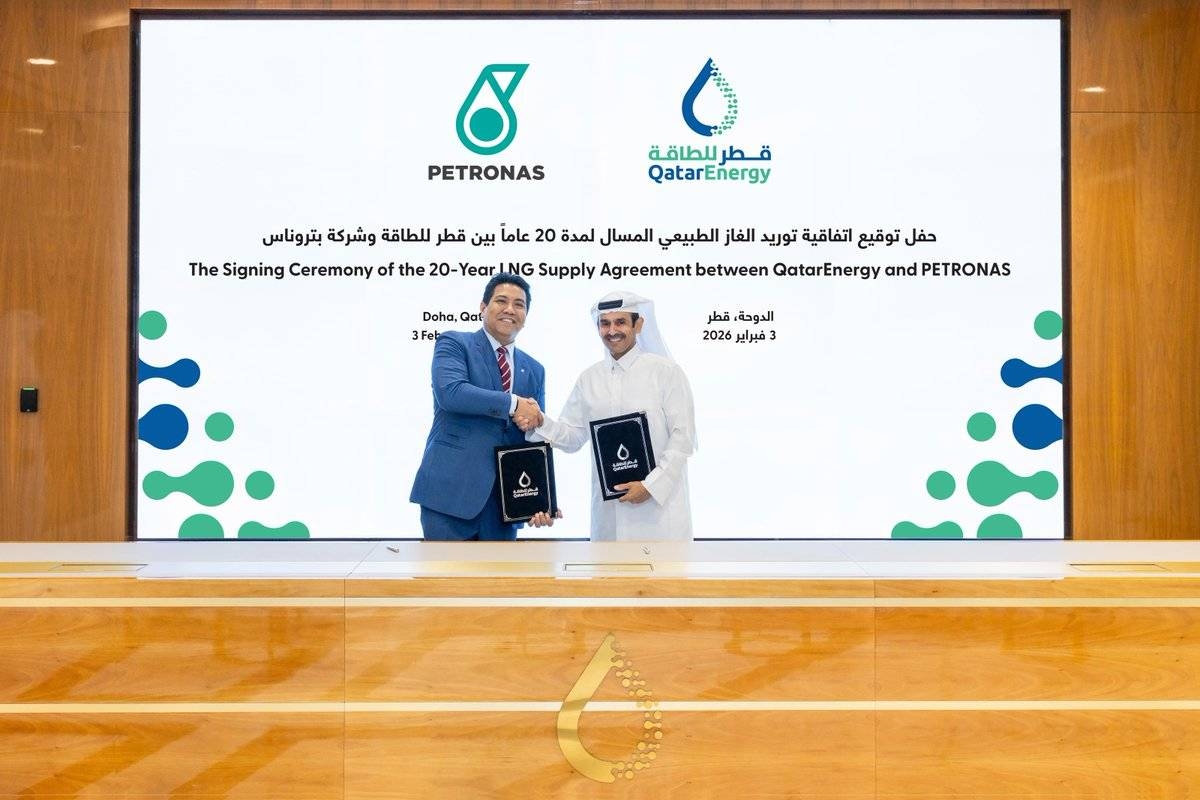 QatarEnergy, Petronas sign 20-year LNG supply pact
