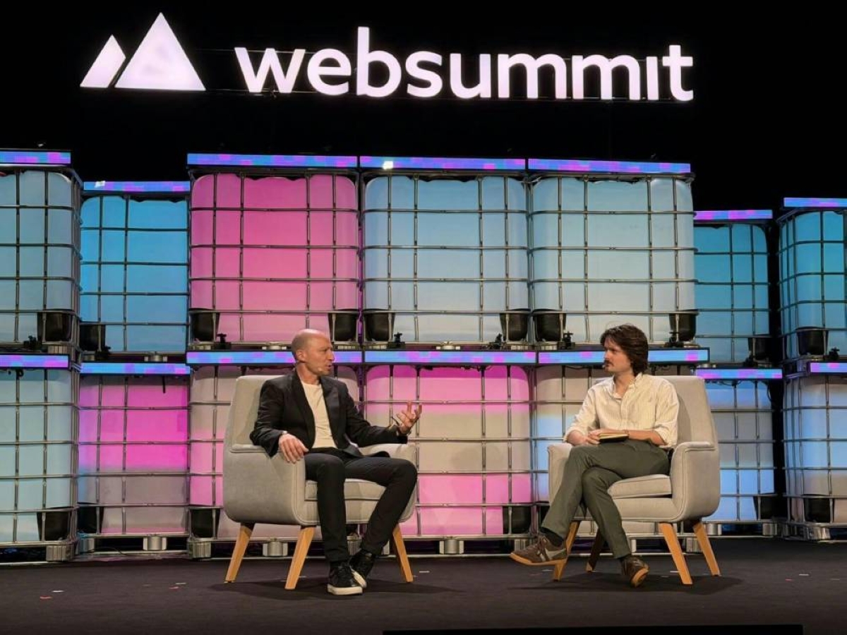 Shadi Kandil, General Manager, Global Business Solutions, Middle East, Turkey, Africa, Central and South Asia - TikTok, on stage at Web Summit.