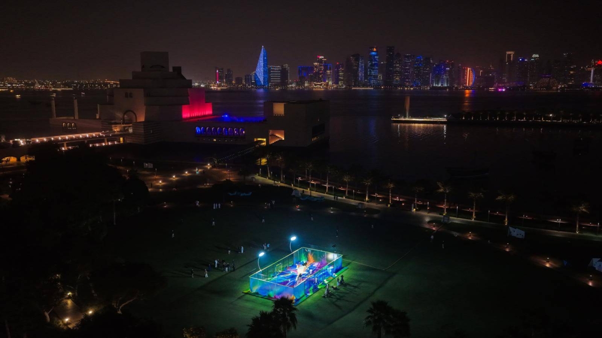 Premier Padel and Art Basel Qatar reimagine the padel court as a work of art at the inaugural edition of the fair