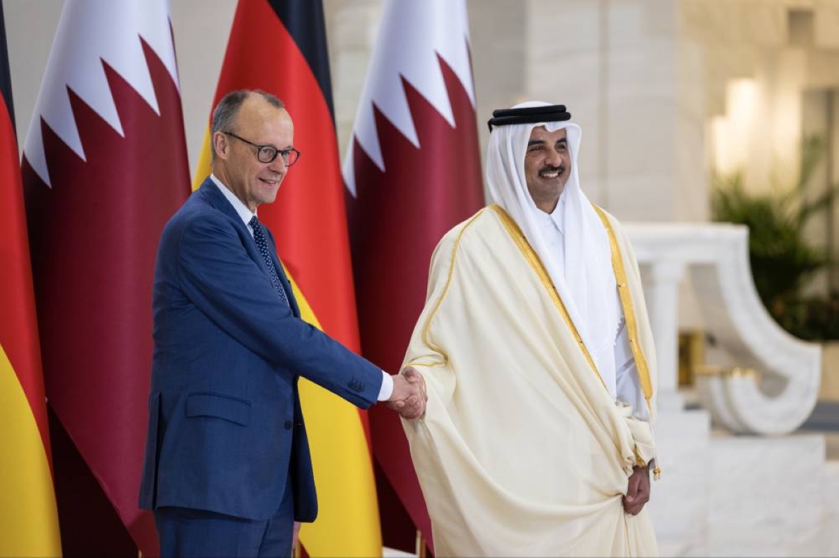 HH the Amir, German Chancellor hold official talks session