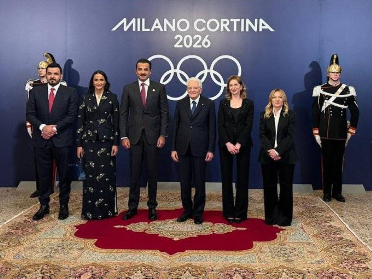 His Highness the Amir commends Italian efforts to ensure success of Milan-Cortina 2026 Winter Olympic Games