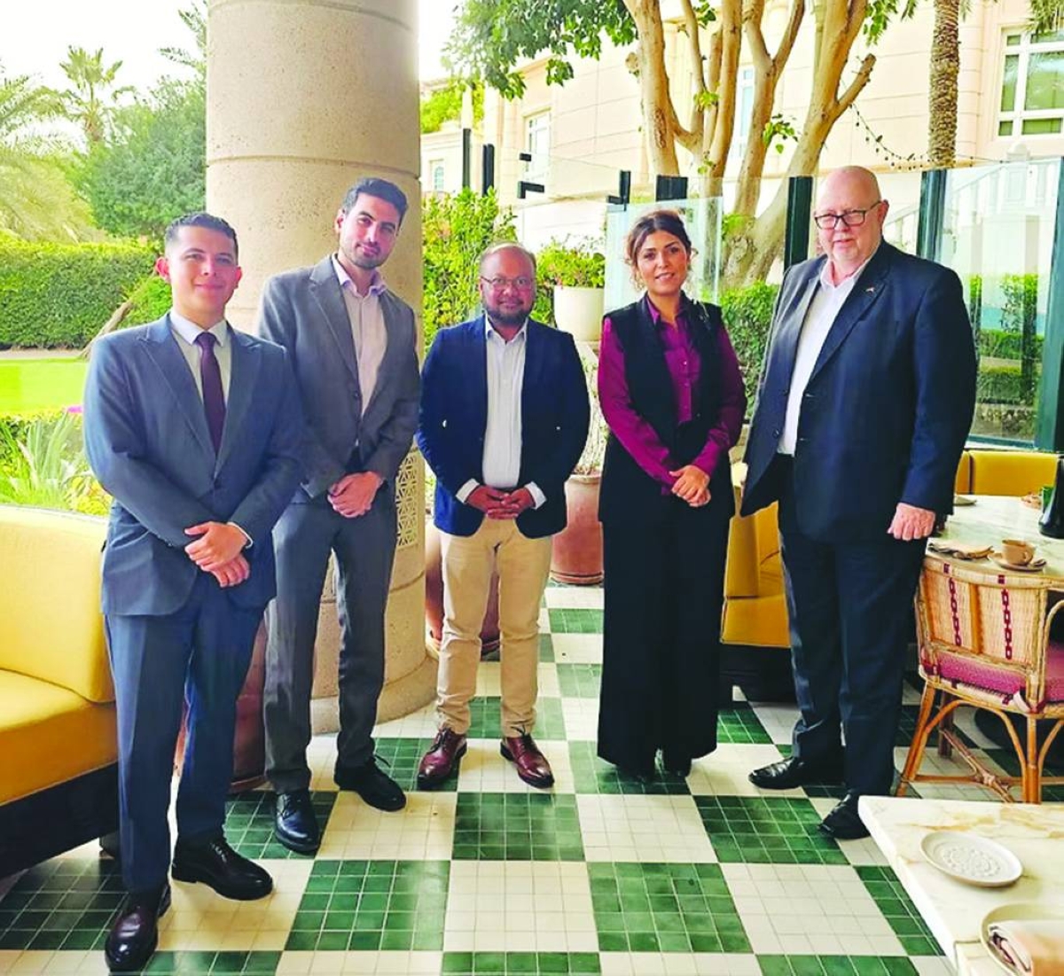 SilTest officials and partners in Doha after launch its operations in Qatar