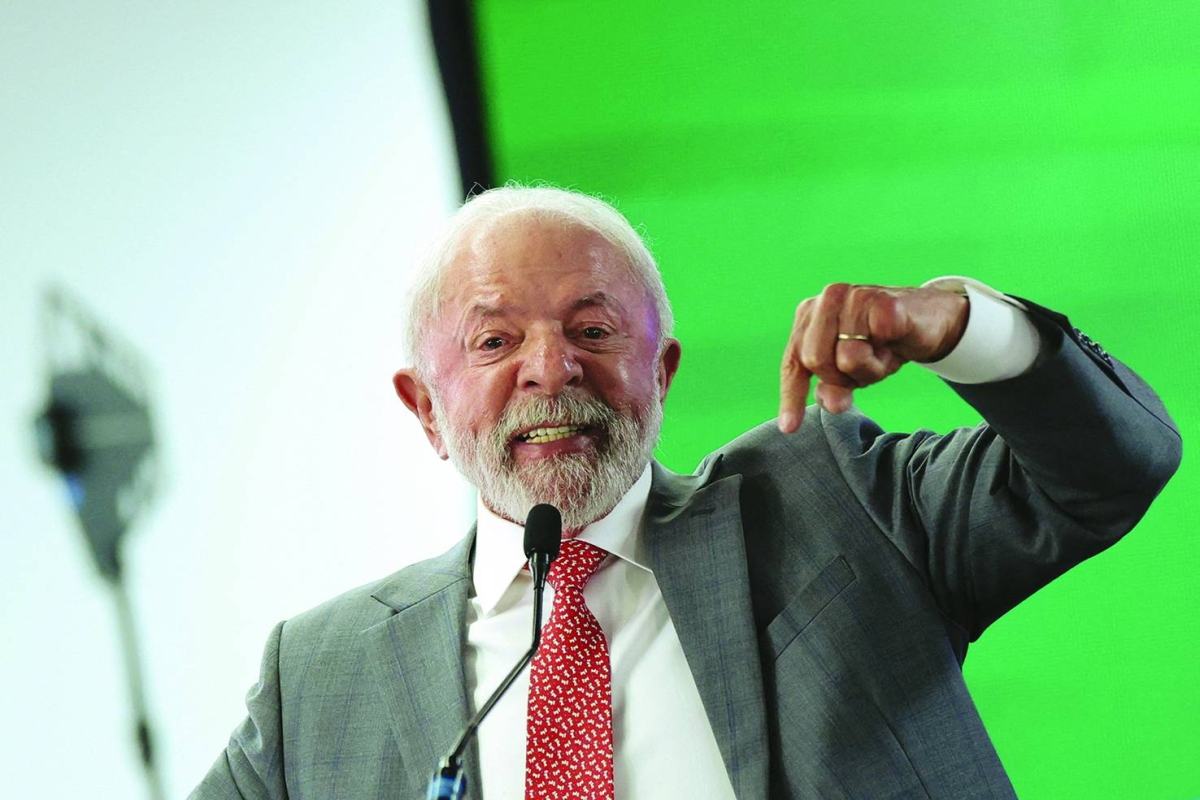 
Brazil’s President Luiz Inacio Lula da Silva speaks during a ceremony to launch a digital platform for tax reform in Brasilia, Brazil. (Reuters) 