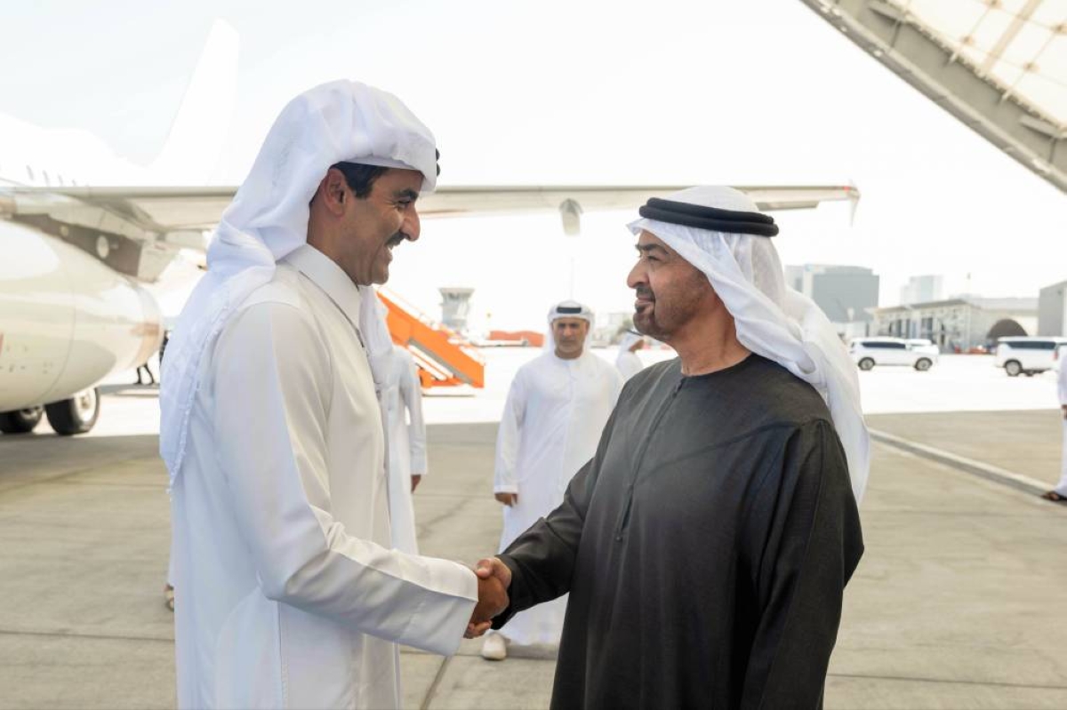 HH the Amir, UAE president for dialogue, regional stability