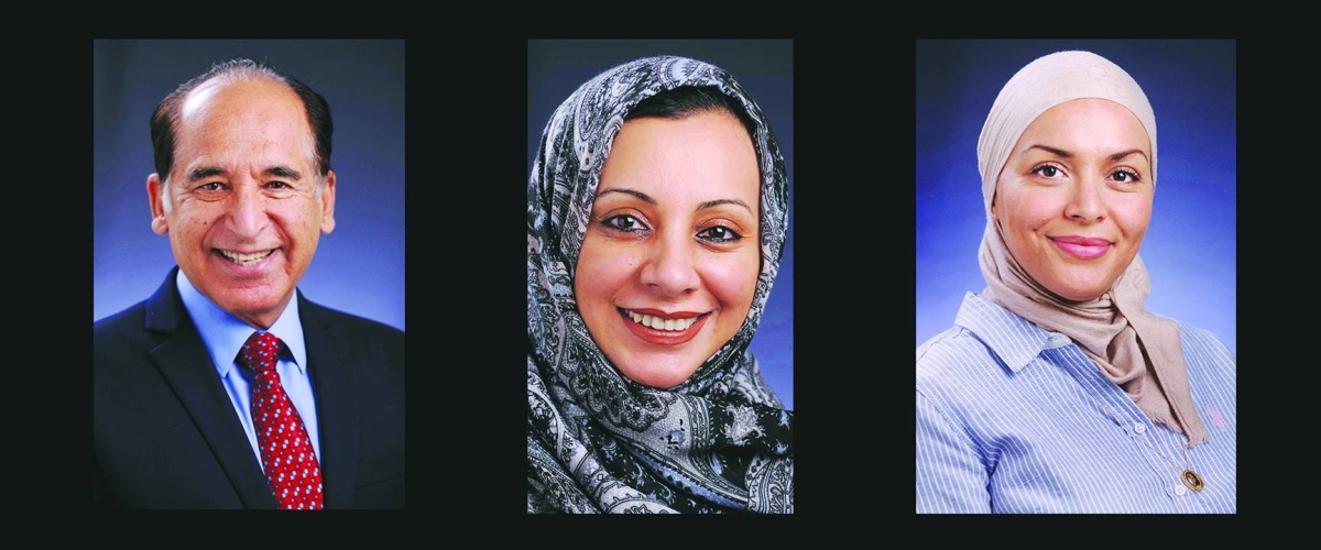 
Dr Ravinder Mamtani, Dr Sohaila Cheema and Dr Karima Chaabna. 