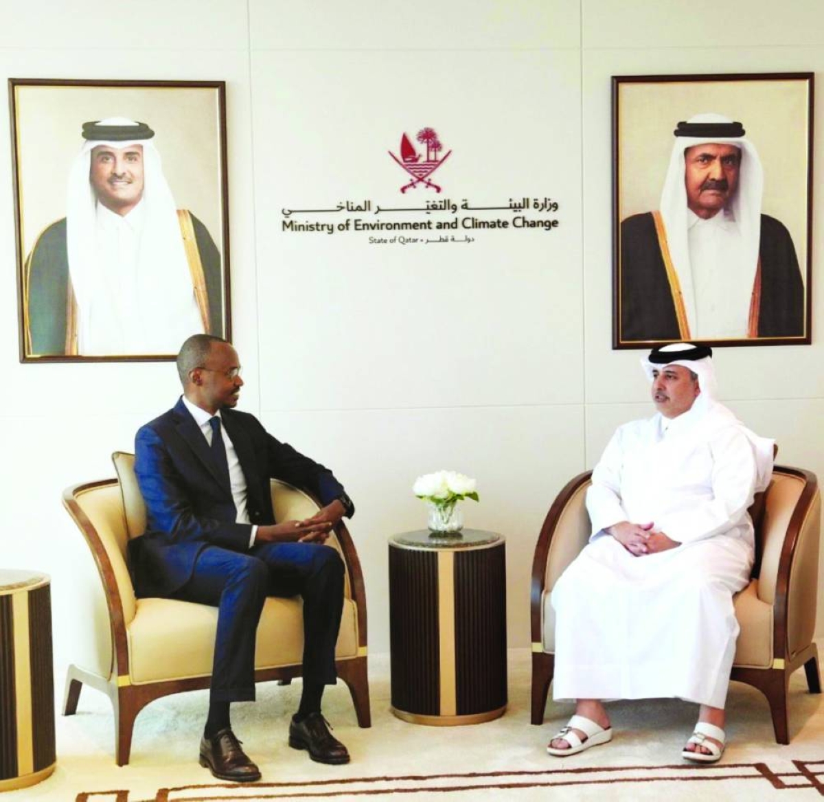 Al-Subaie meets Rwanda ambassador