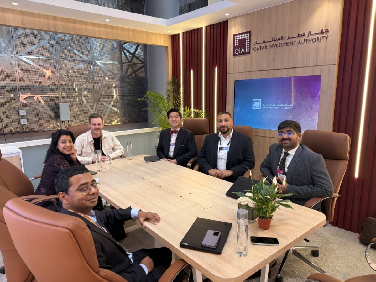 Tarik Sultan, general partner and head of MENA at Builders VC (2nd from right), with the fresh batch of companies eyeing to expand their footprint in Qatar during a visit to Qatar Investment Authority (QIA).