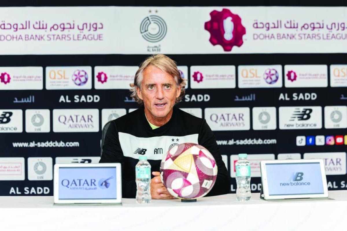 Al Sadd coach Roberto Mancini