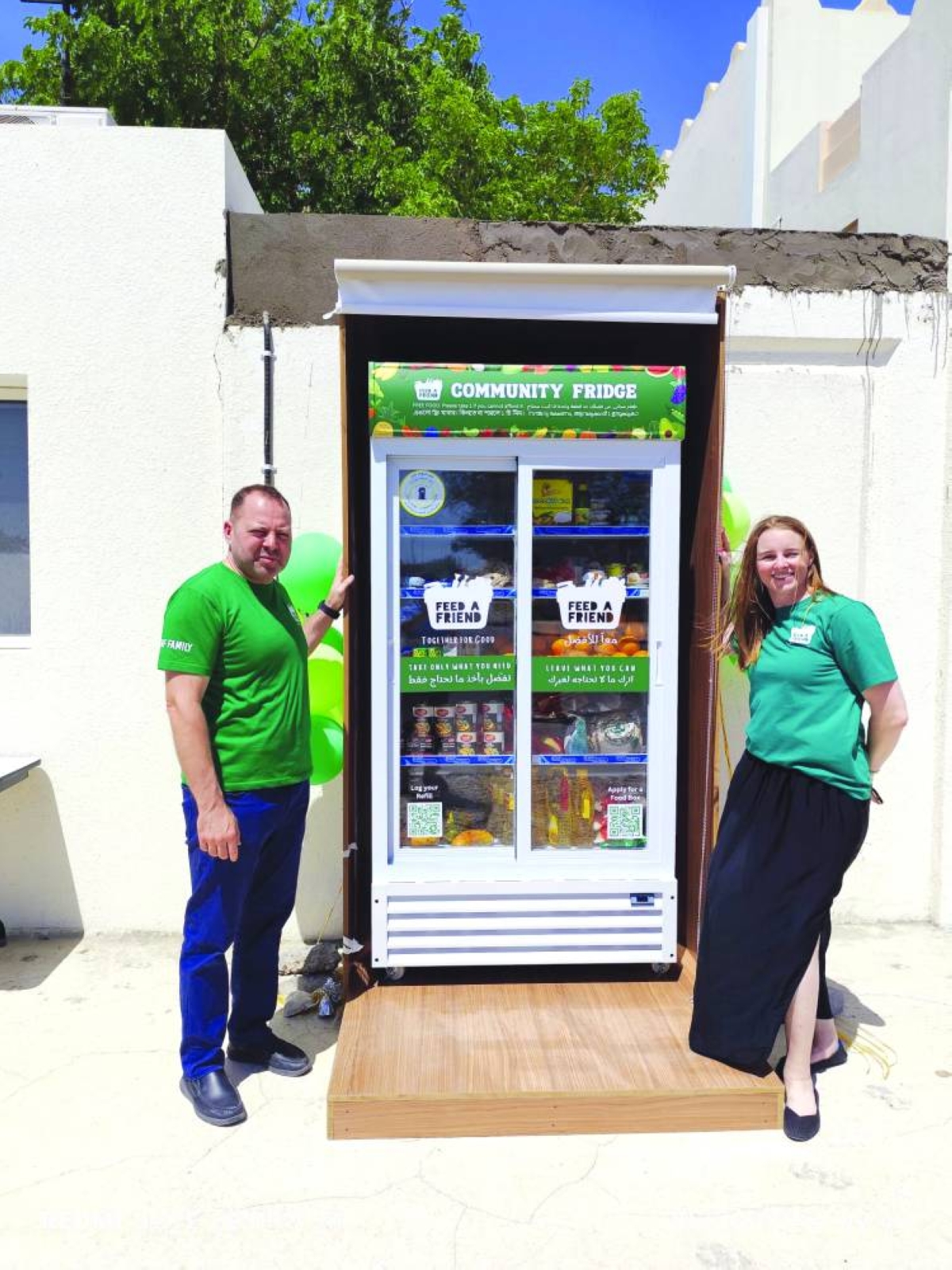 
Feed a Friend’s community fridges provide free food to anyone in need. 