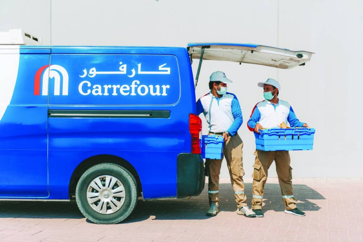 
Drivers operating delivery vans and hypermarket vehicles continue transporting groceries and other household necessities to homes across Qatar. 