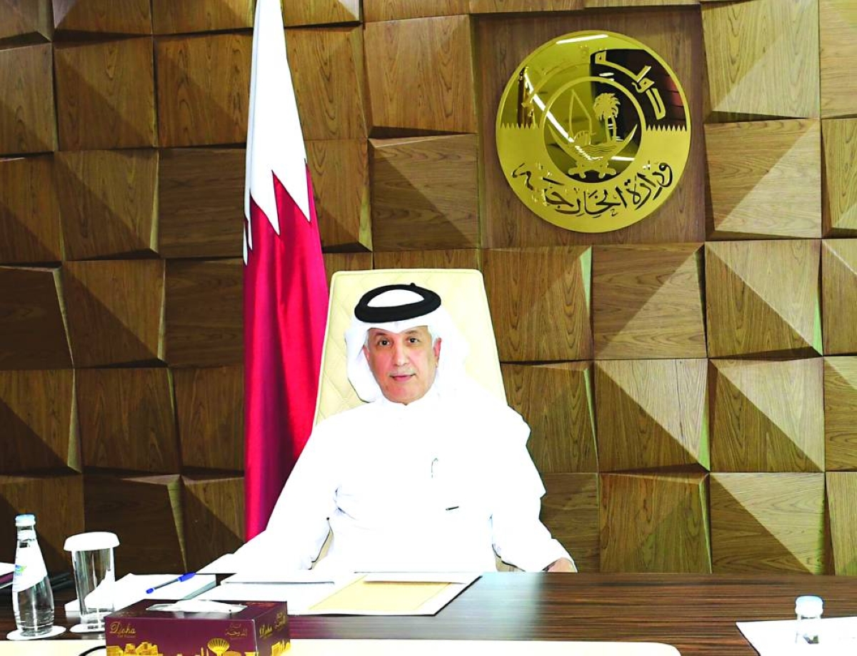 His Excellency the Minister of State for Foreign Affairs Sultan bin Saad al-Muraikhi.