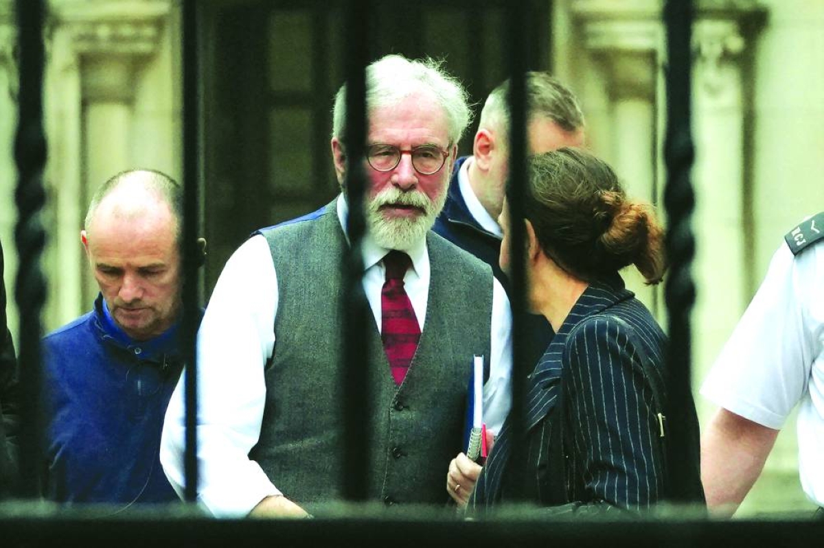 Northern Ireland's Adams in UK court for civil trial over IRA bombings