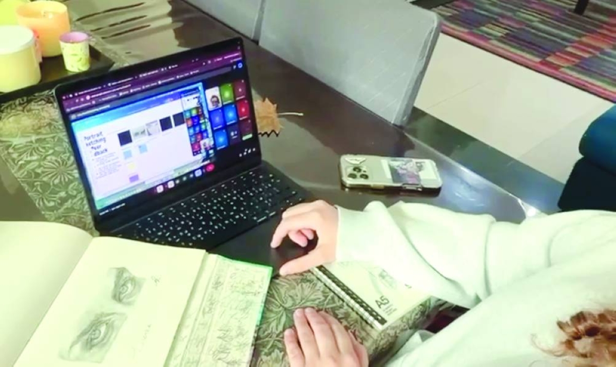 Awsaj Academy provides online learning for students with disabilities and learning difficulties.