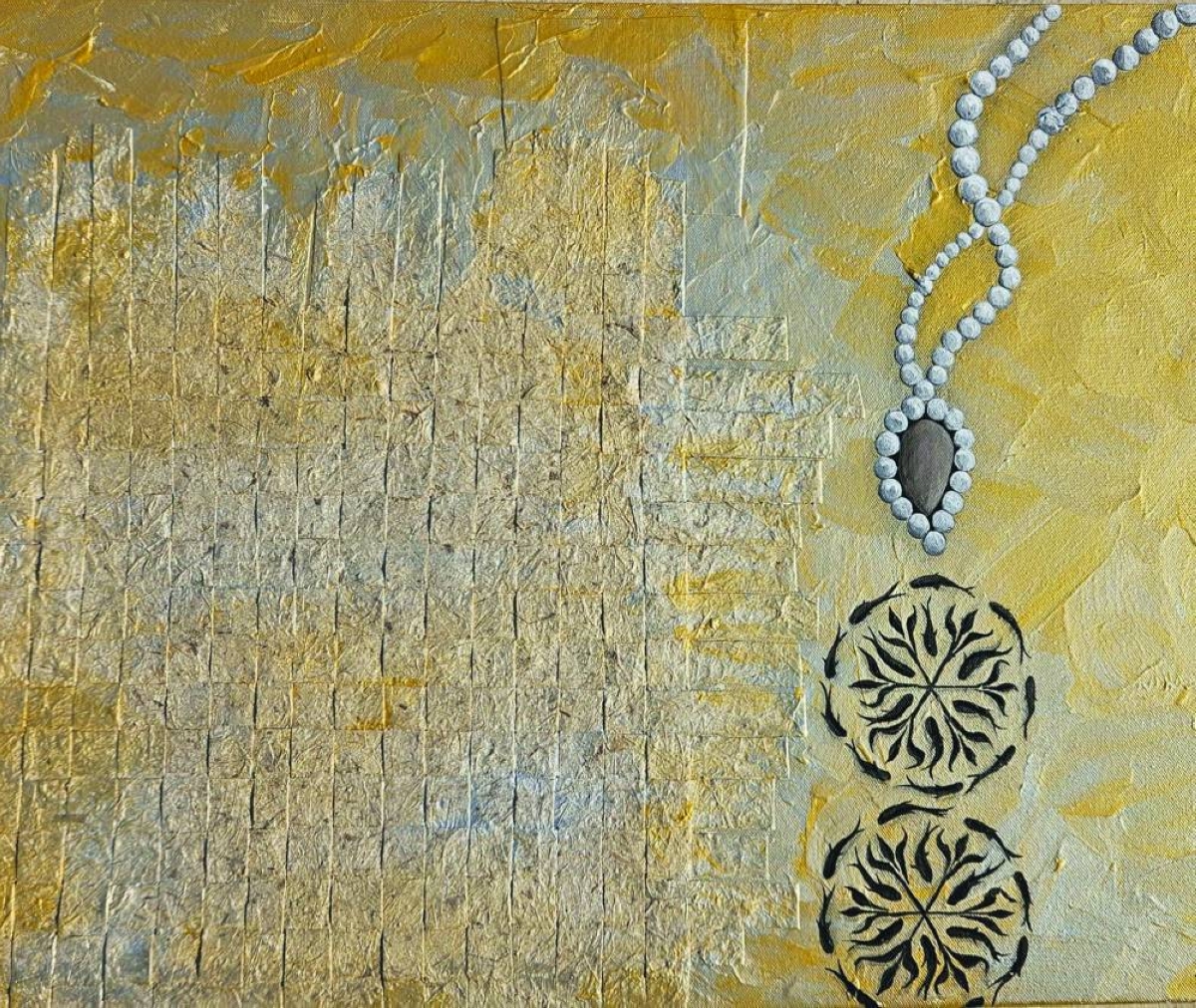 Mala Waseem's Warp and Weft; a necklace of narratives.