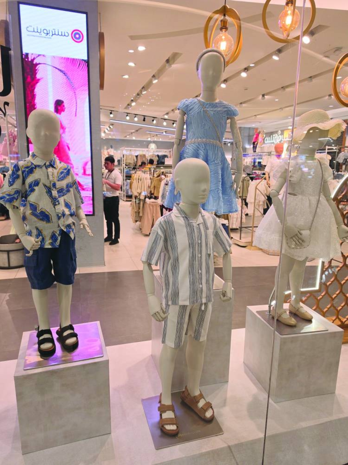 Retailers showcase festive outfits, including children’s clothing, ahead of the Eid holiday as many families prepare for traditional celebrations and gatherings. PICTURE: Joey Aguilar