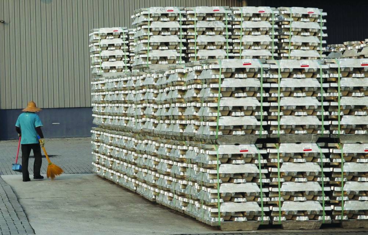 Aluminium ingots are seen outside a warehouse that stores London Metal Exchange stocks in Port Klang Free Zone, outside Kuala Lumpur. The US-Israeli war on Iran is now in its third week and its impact on Gulf aluminium production and exports is accelerating disruption across an already fragmented physical supply chain.