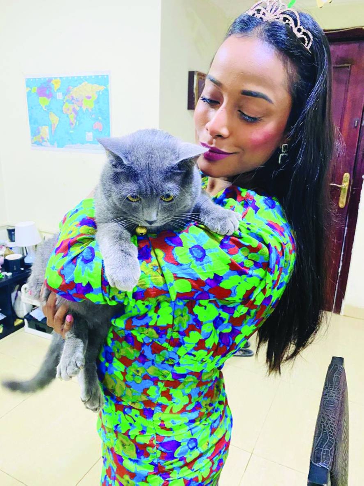 Shareen Das with Romeo.