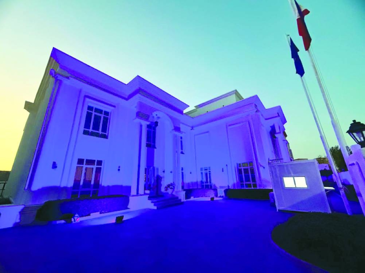 The Philippine chancery in Qatar was also illuminated in purple to further raise awareness and demonstrate solidarity with the global push for gender equality.
